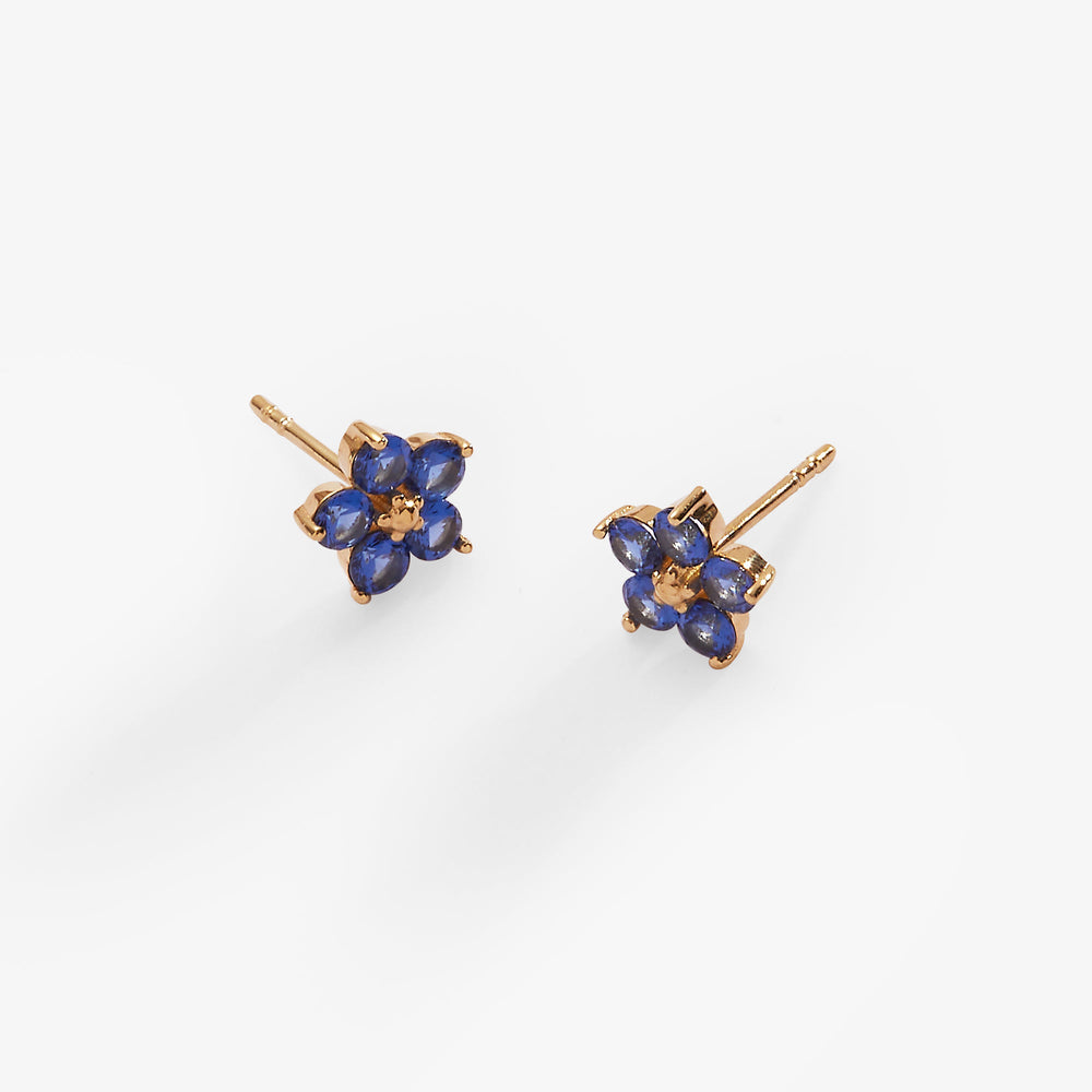 Crystal Forget-Me-Not Flower Earrings