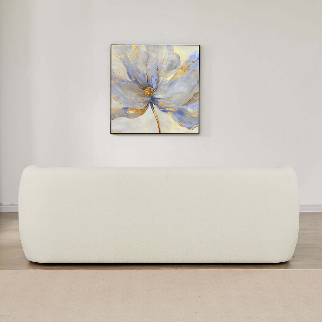 Anna French Boucle Sofa Back.