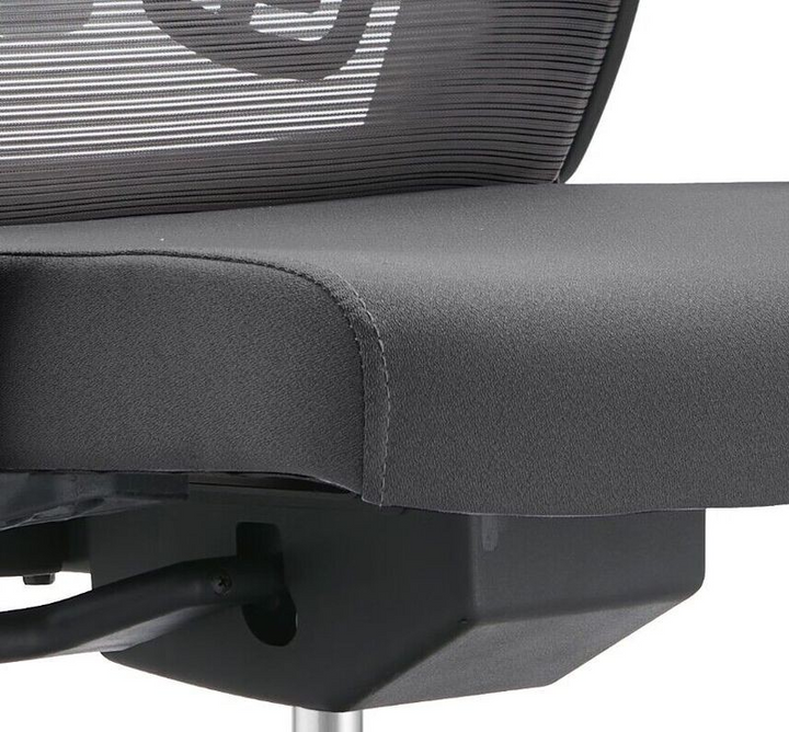 LeisureMod Office Dale Series Office Task Chair in Grey Closeup.