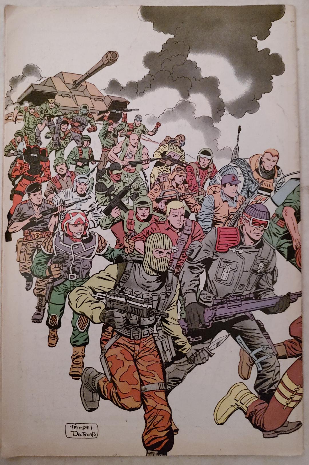 G.I Joe Order of Battle #1 Comic Book Back Cover