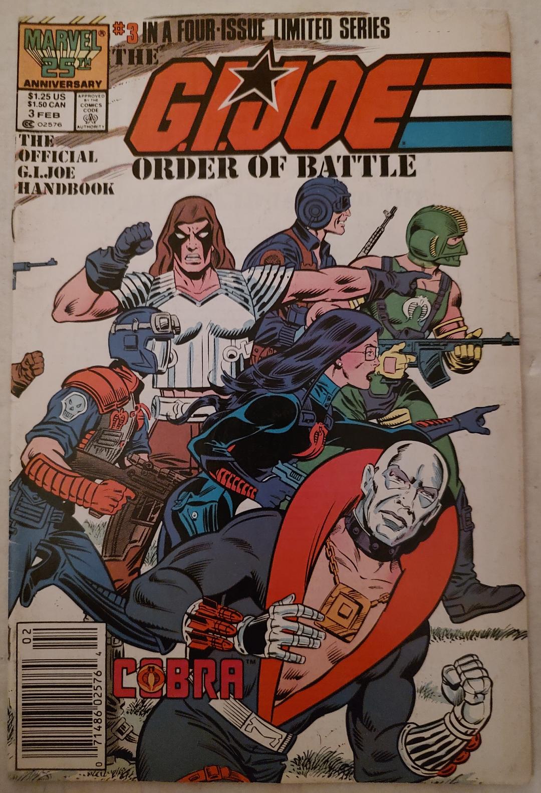 G.I Joe Order of Battle #3 Comic Book Cover