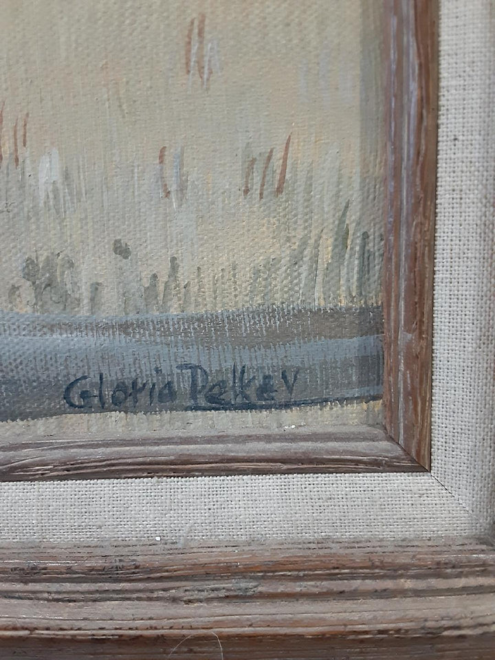 Gloria Pelkey Original Painting Signature Photo