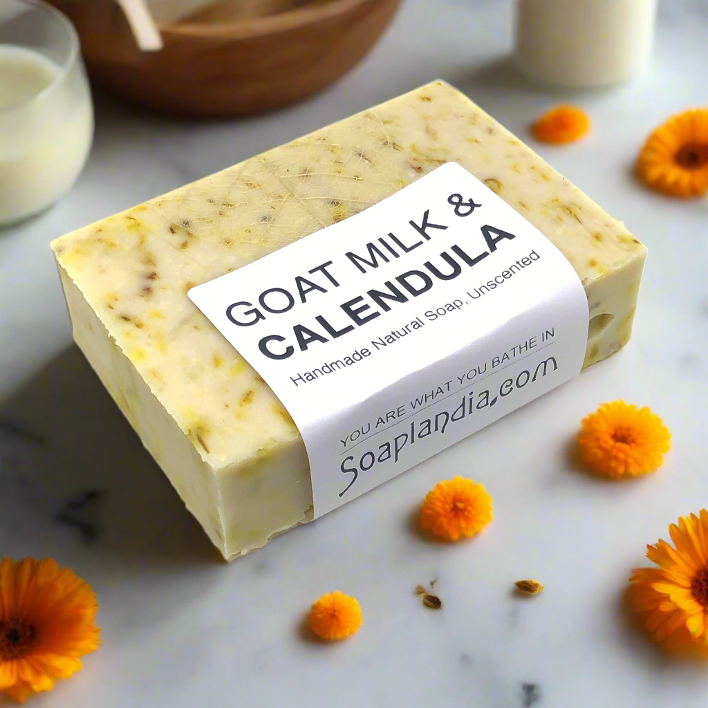 Goat Milk and Calendula Tea Soap, Unscented