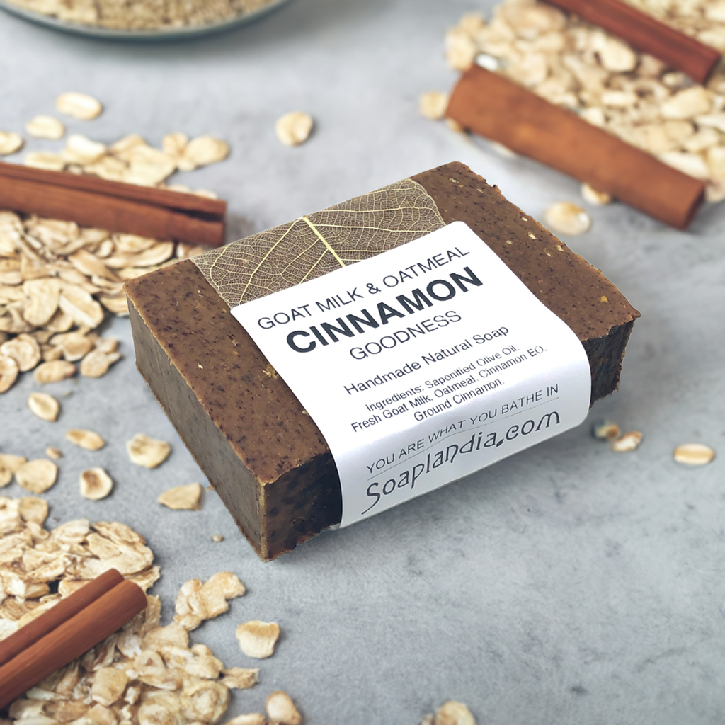 Goat Milk and Oatmeal Cinnamon Goodness Soap