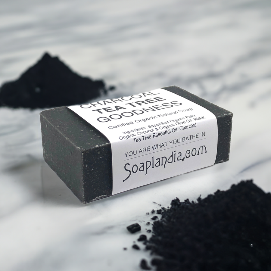 Charcoal Tea Tree Goodness Bar Soap, Certified Organic