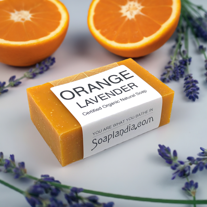 Orange Lavender Bar Soap, Organic