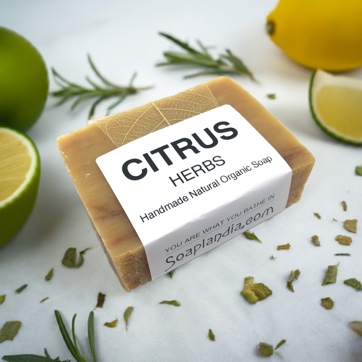 Citrus Herbs Bar Soap, Organic
