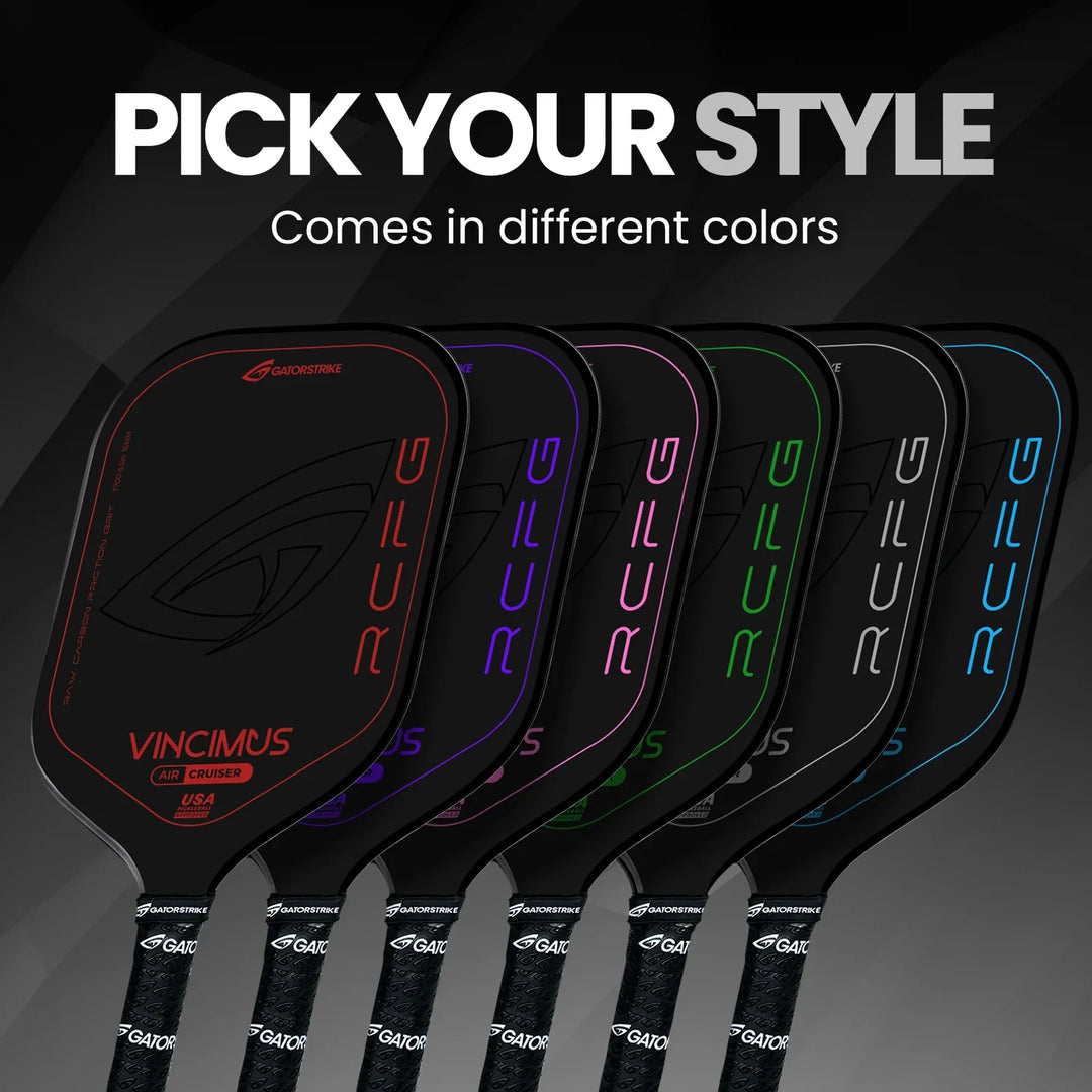 GATORSTRIKE™ Vincimus Air Cruiser Pickleball Paddle Styles.