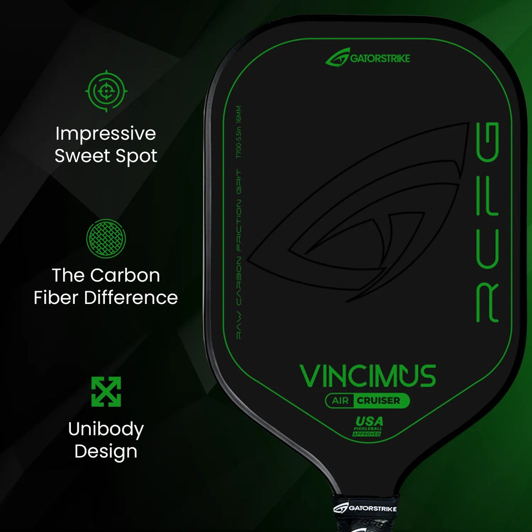 GATORSTRIKE™ Vincimus Air Cruiser Pickleball Paddle Green.