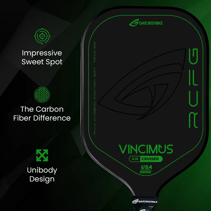 GATORSTRIKE™ Vincimus Air Cruiser Pickleball Paddle Green.