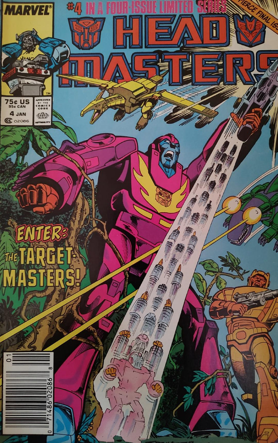 Transformers Head Masters #4 Comic Book Cover