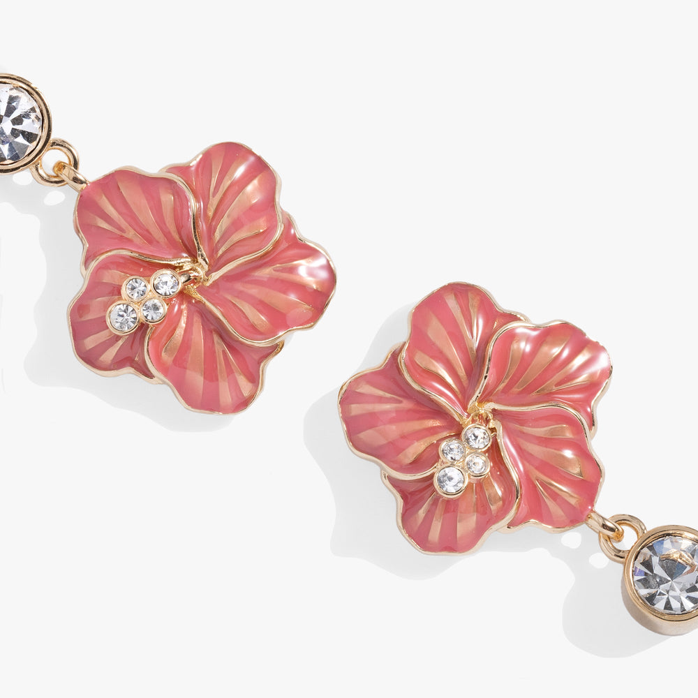 Hibiscus Drop Earrings