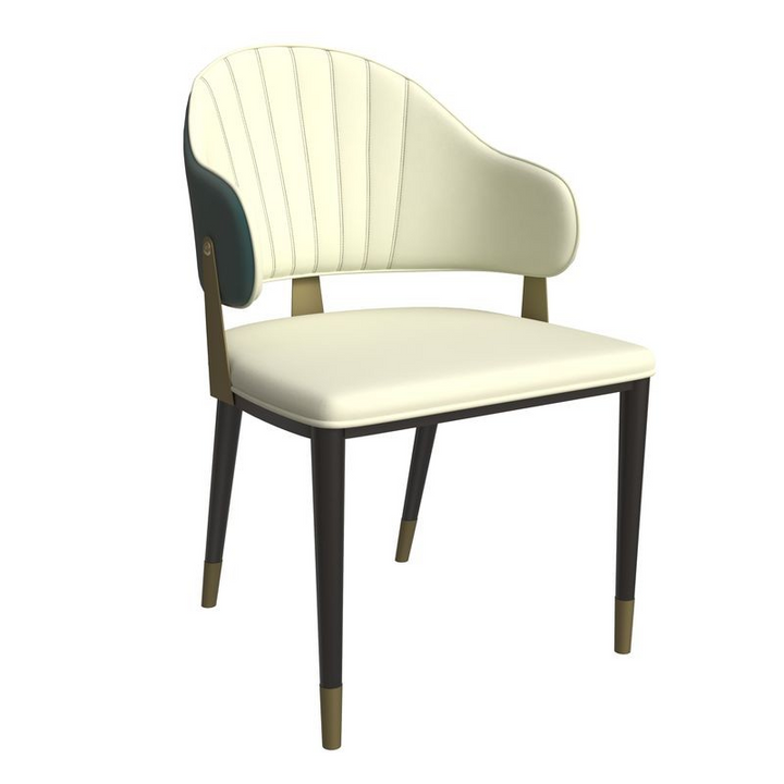 LeisureMod Aria Series Modern Dining Chair in Green