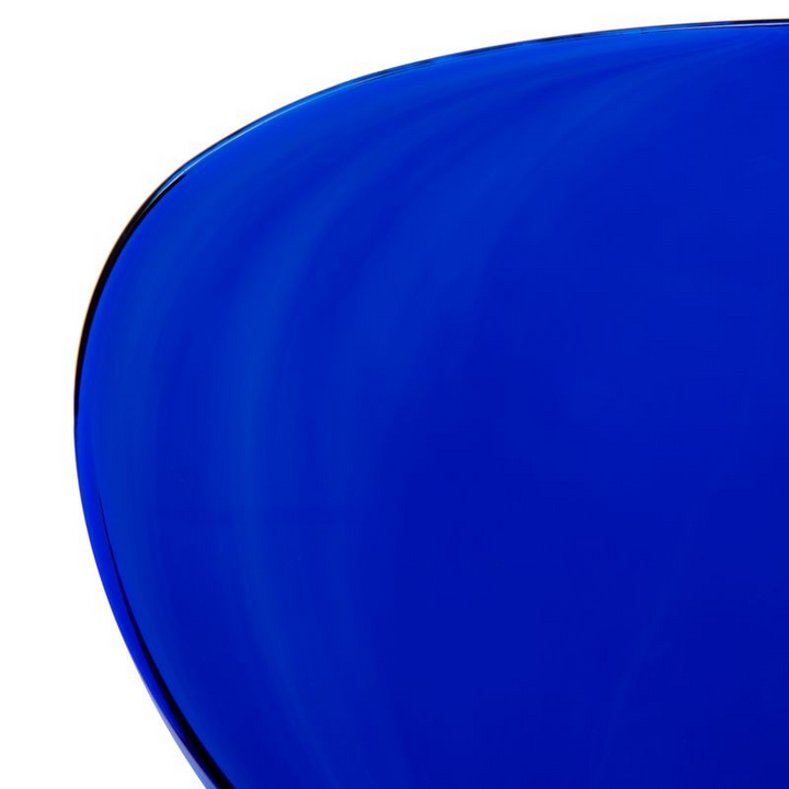 LeisureMod Modern Oyster Transparent Side Chair Blue Zoomed.