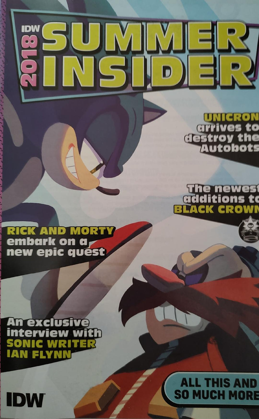 IDW Summer Insider 2018 Cover