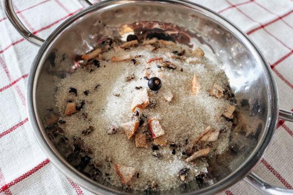 Juniper Apple Infused Artisan Culinary Sugar Photo.