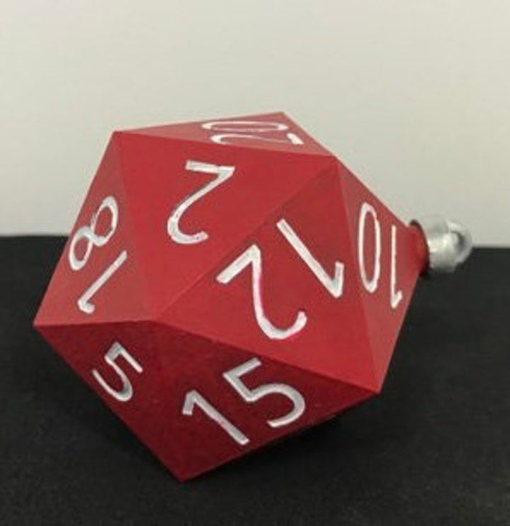 Christmas Ornament - D20 Oversized Dice (Made to Order: Ships 3 days from purchase)
