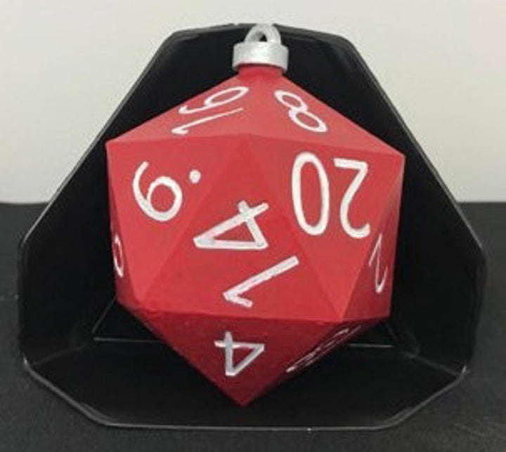 Christmas Ornament - D20 Oversized Dice (Made to Order: Ships 3 days from purchase)