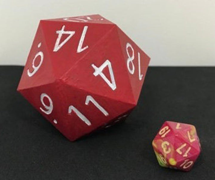 Christmas Ornament - D20 Oversized Dice (Made to Order: Ships 3 days from purchase)