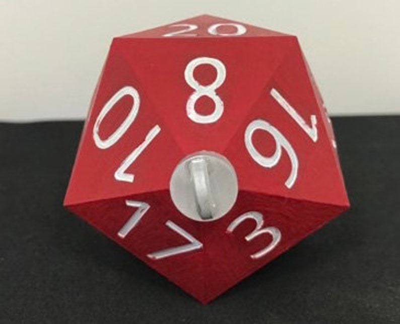 Christmas Ornament - D20 Oversized Dice (Made to Order: Ships 3 days from purchase)