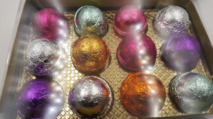 Gift Set for Mom with 12 Foil Wrapped 2.5 oz. Bath Bombs