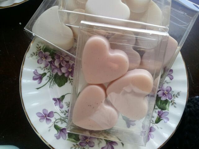 3 Handmade Gift Soaps Jasmine 1 oz. Each Ultra-rich Shea and Cocoa Butter Goats Milk with Kaolin Clay