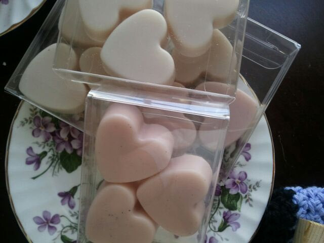 3 Handmade Gift Soaps Jasmine 1 oz. Each Ultra-rich Shea and Cocoa Butter Goats Milk with Kaolin Clay