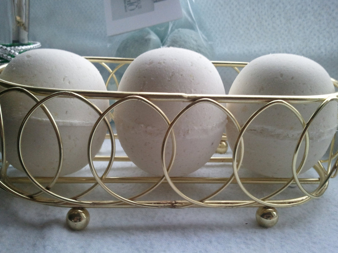 3 Luxury Oatmeal Milk and Honey Bath Bomb Fizzies 5.5 oz Each