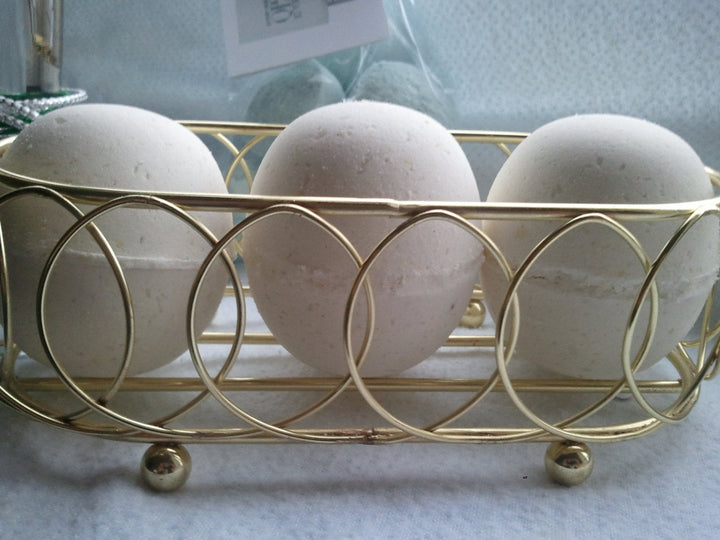 3 Luxury Oatmeal Milk and Honey Bath Bomb Fizzies 5.5 oz Each