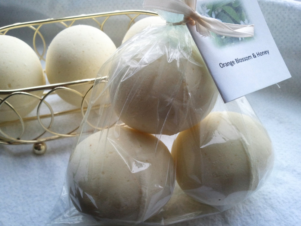 3 Luxury Oatmeal Milk and Honey Bath Bomb Fizzies 5.5 oz Each