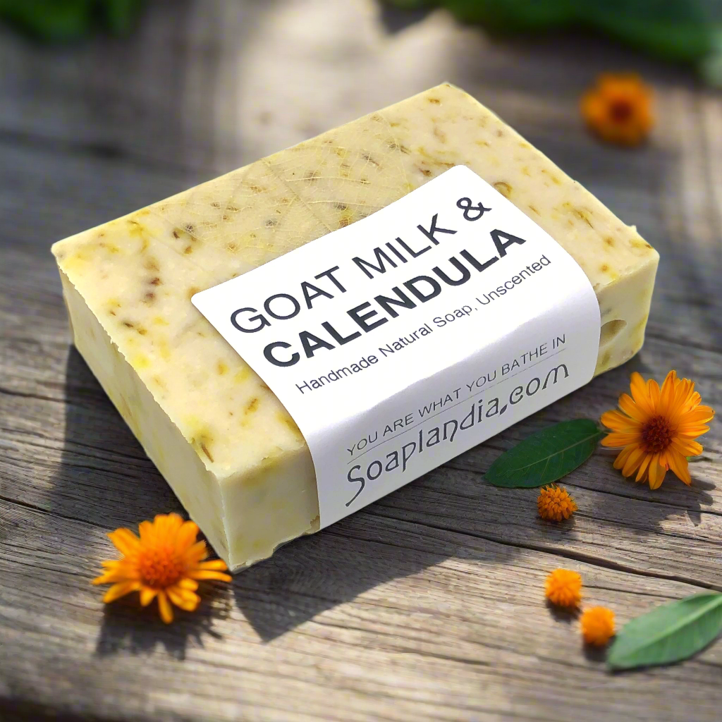 Goat Milk and Calendula Tea Soap, Unscented