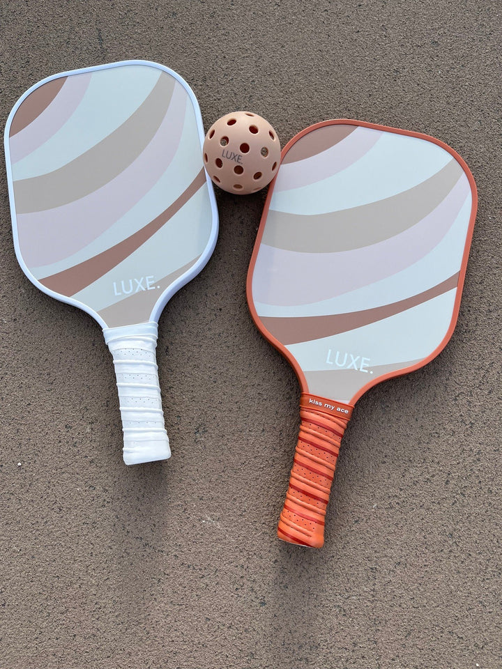 Pink and Rust Pickleball Paddle