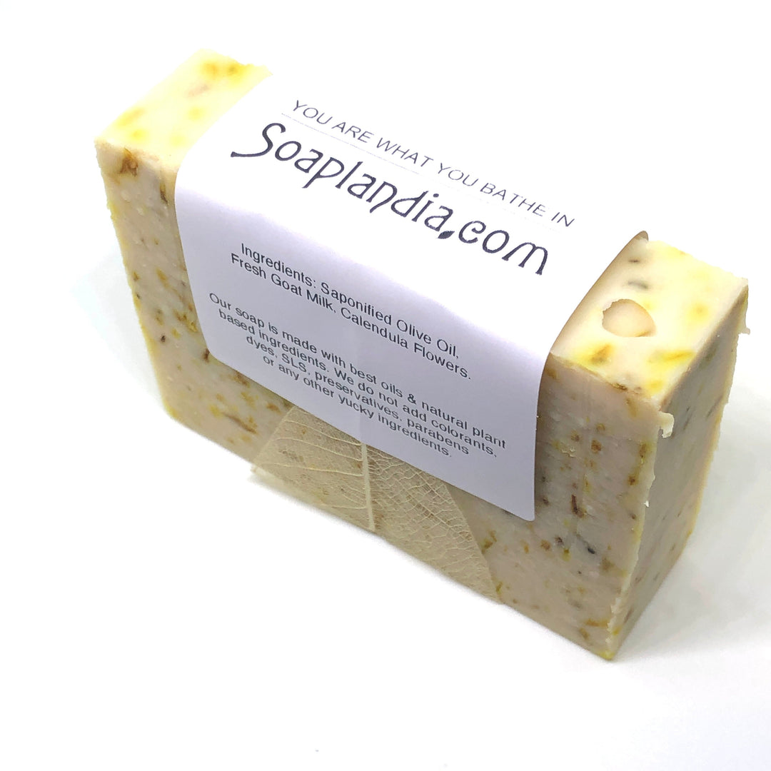 Goat Milk and Calendula Tea Soap, Unscented
