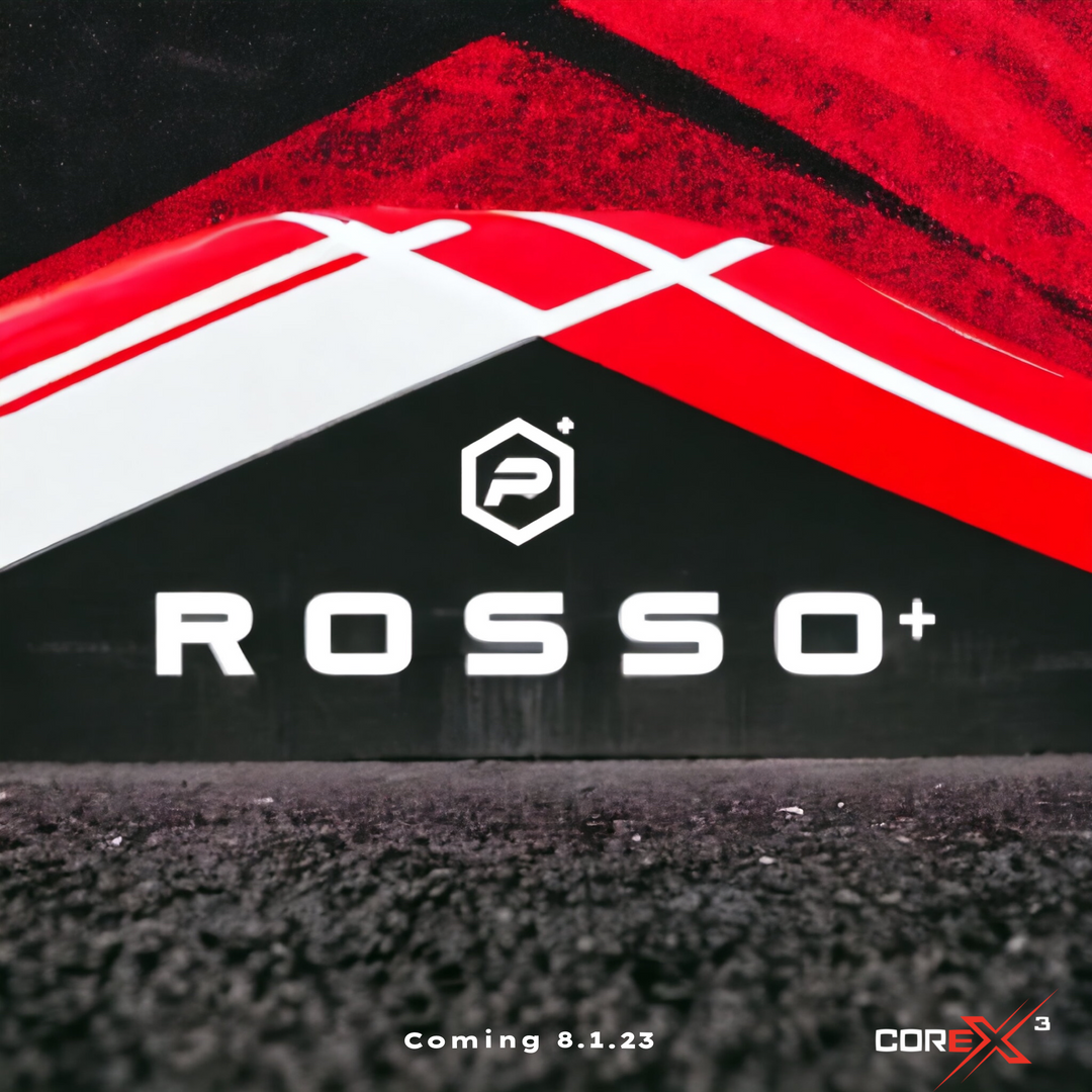 ROSSO+ COREx3 Pickleball Paddle Closeup.