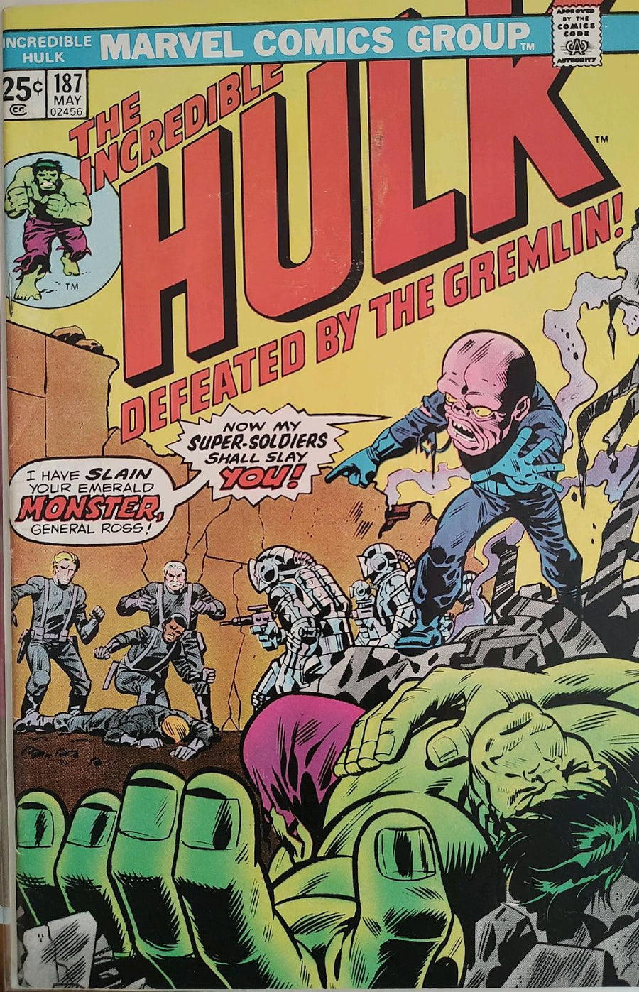 The Incredible Hulk #187 Comic Book Cover