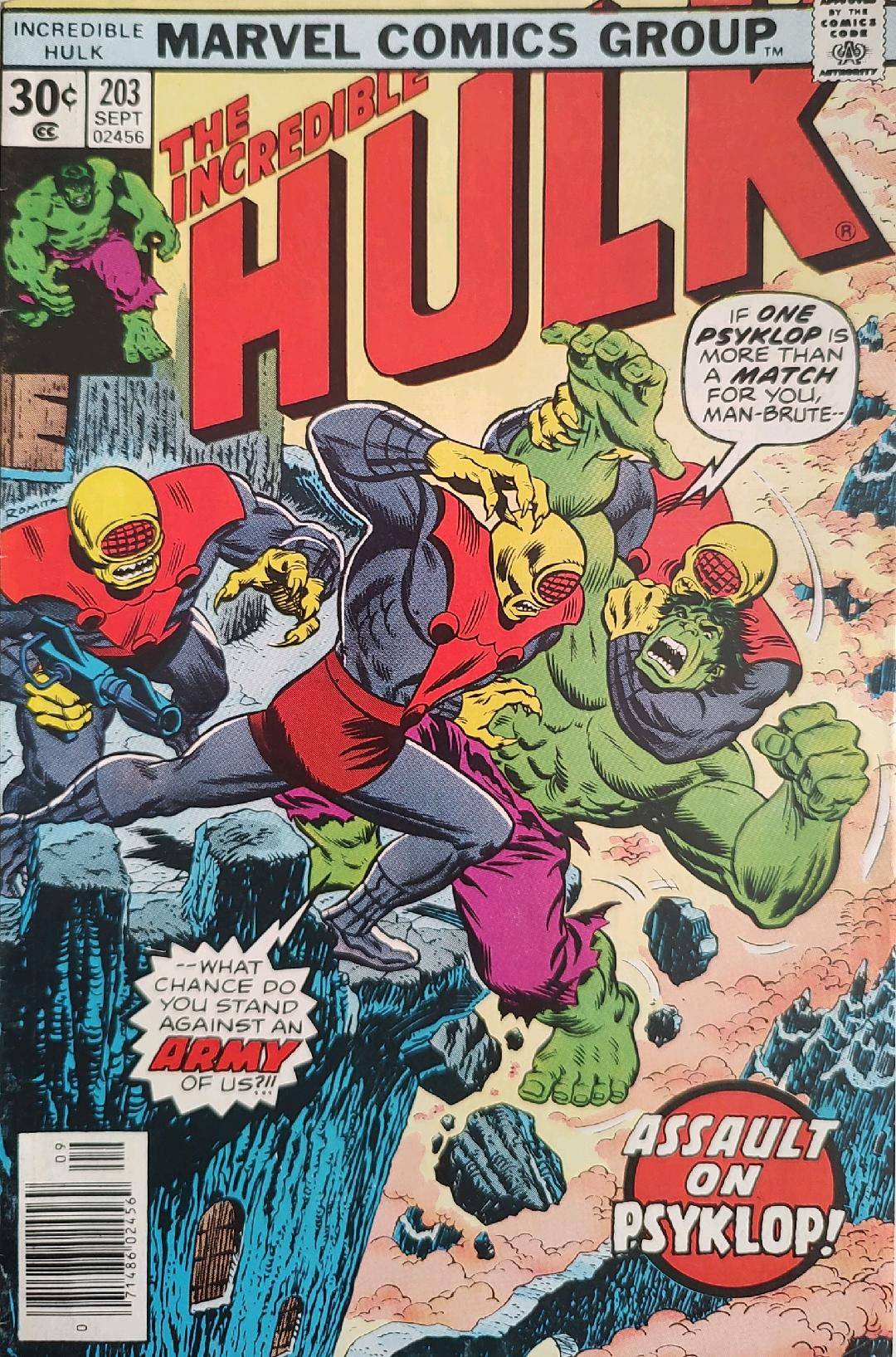 The Incredible Hulk #203 Comic Book Cover