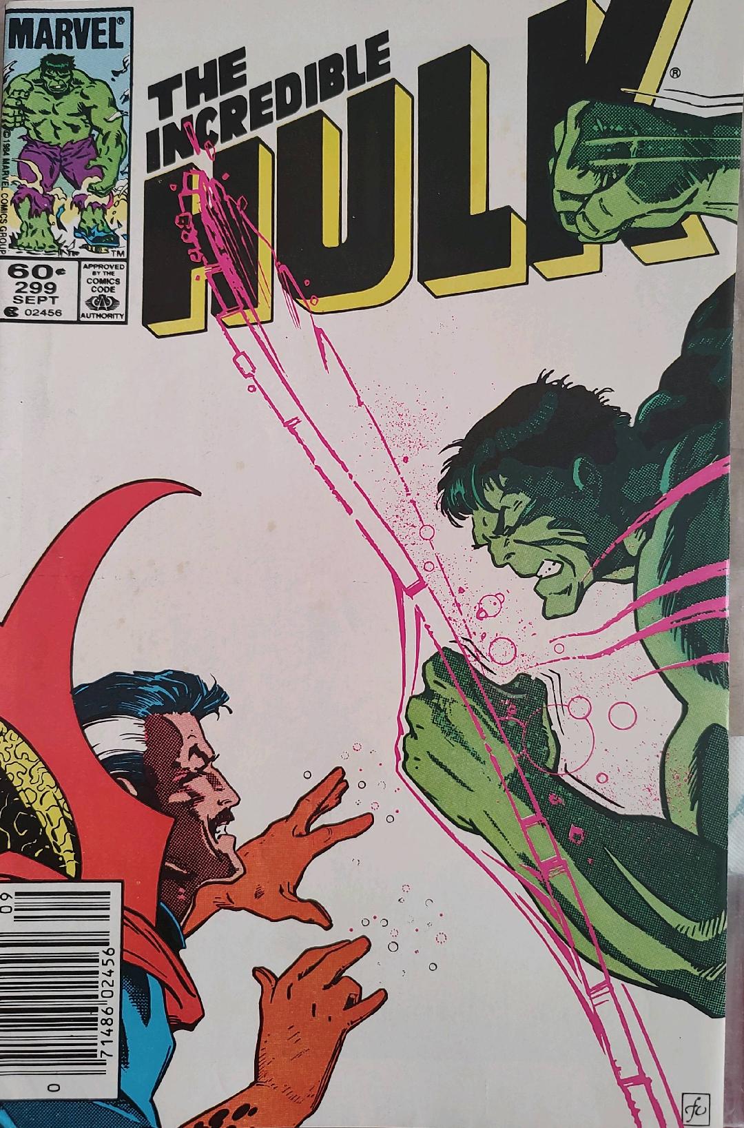 The Incredible Hulk #299 Comic Book Cover