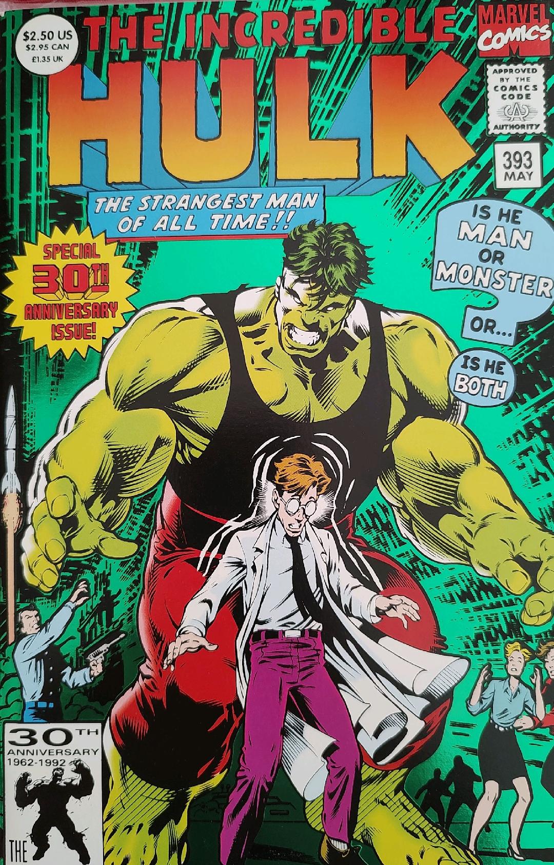 The Incredible Hulk #393 Comic Book Cover