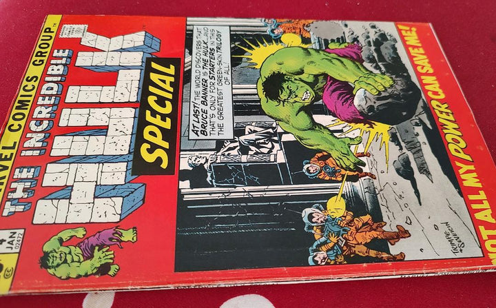 The Incredible Hulk Special #4 Comic Book Spine Cover Photo