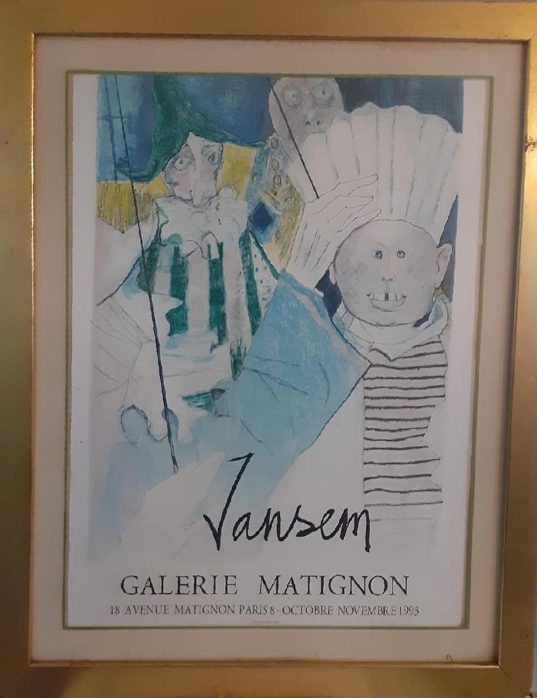 Jean Jansem Poster Galerie Matignon Front Zoomed Photo