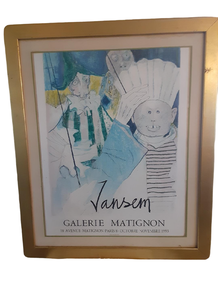 Jean Jansem Poster Galerie Matignon Front Photo