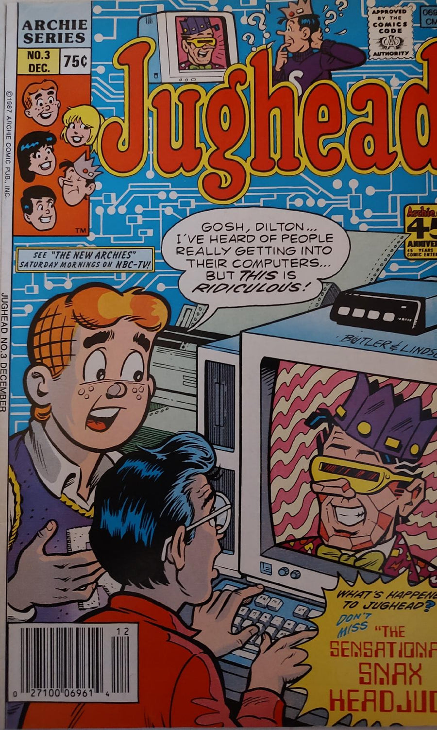 JugHead #3 Comic Book Cover