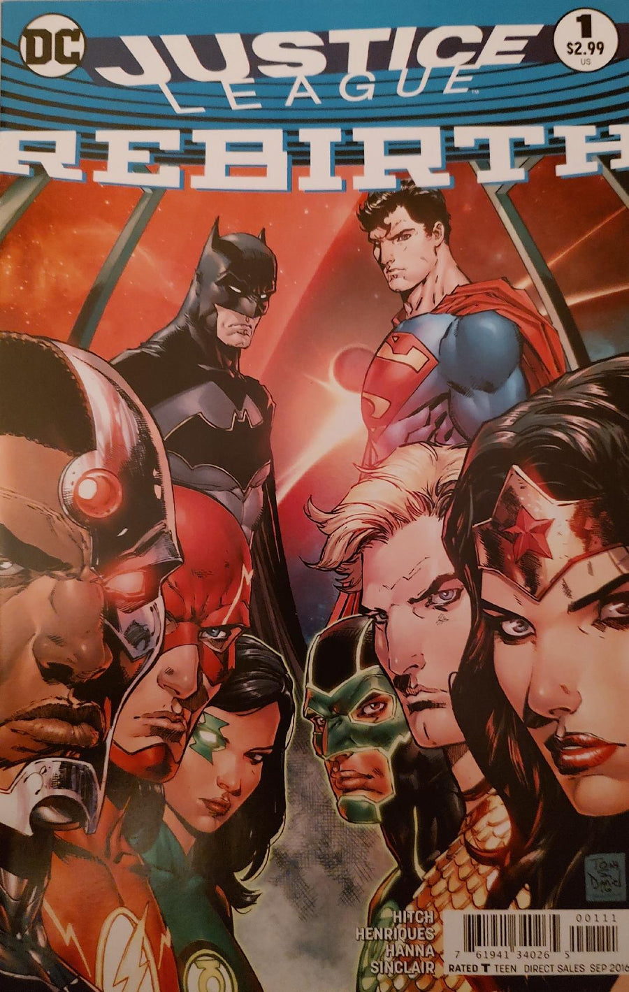 Justice League Rebirth #1 Cover 00111 Comic Book Cover