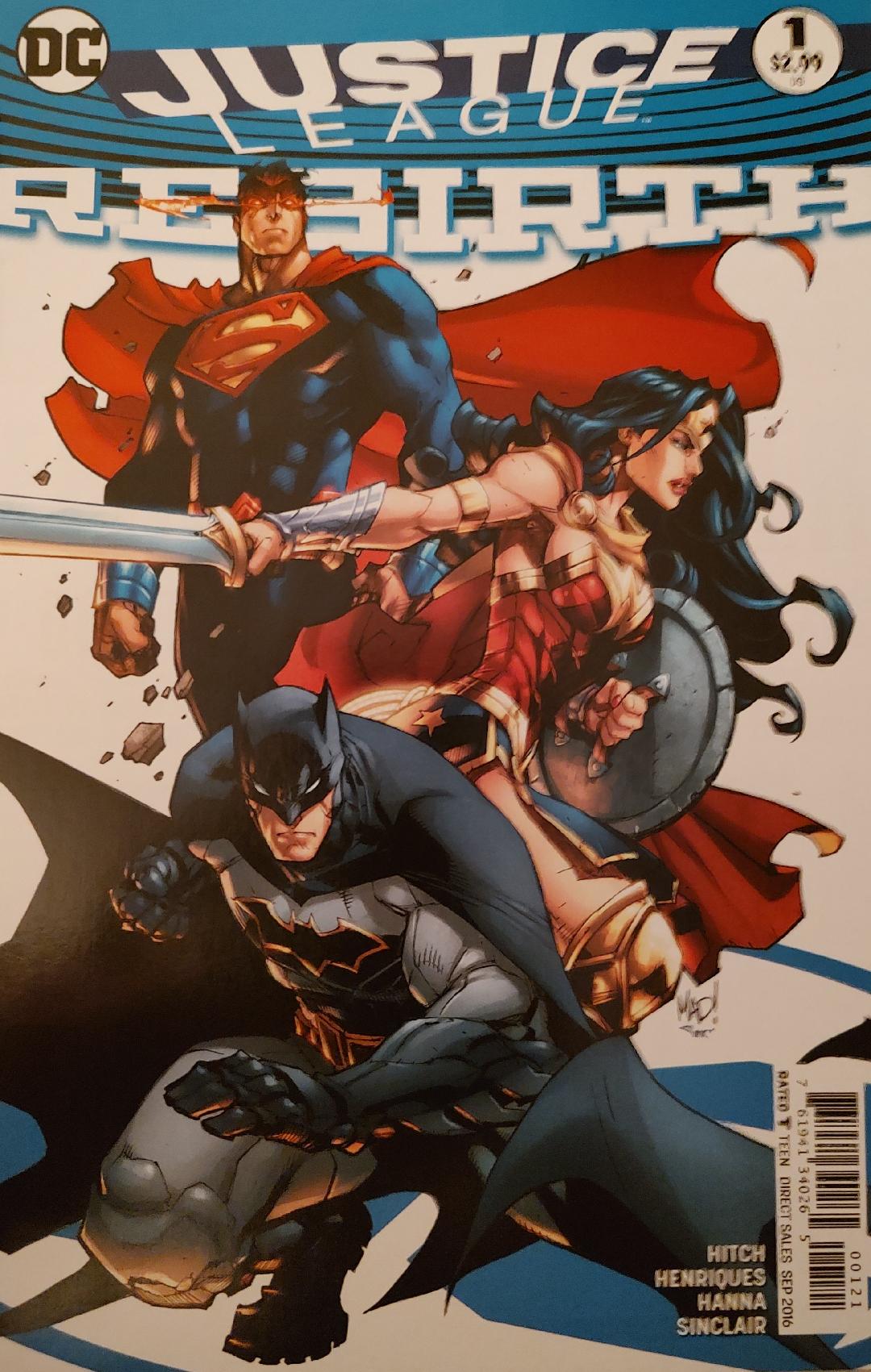 Justice League Rebirth #1 Cover 00121 Comic Book Cover