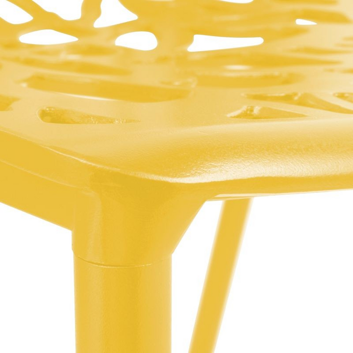 LeisureMod Modern Devon Aluminum Chair Yellow Zoomed.