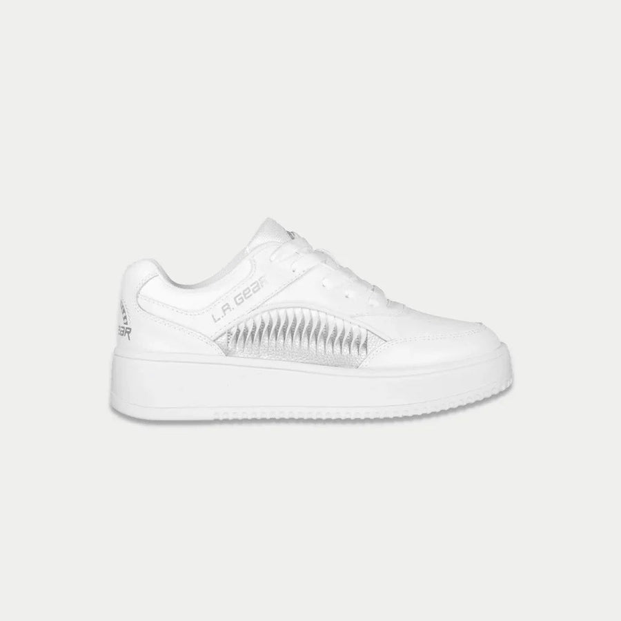 LA Gear Kids Flame Low Top White