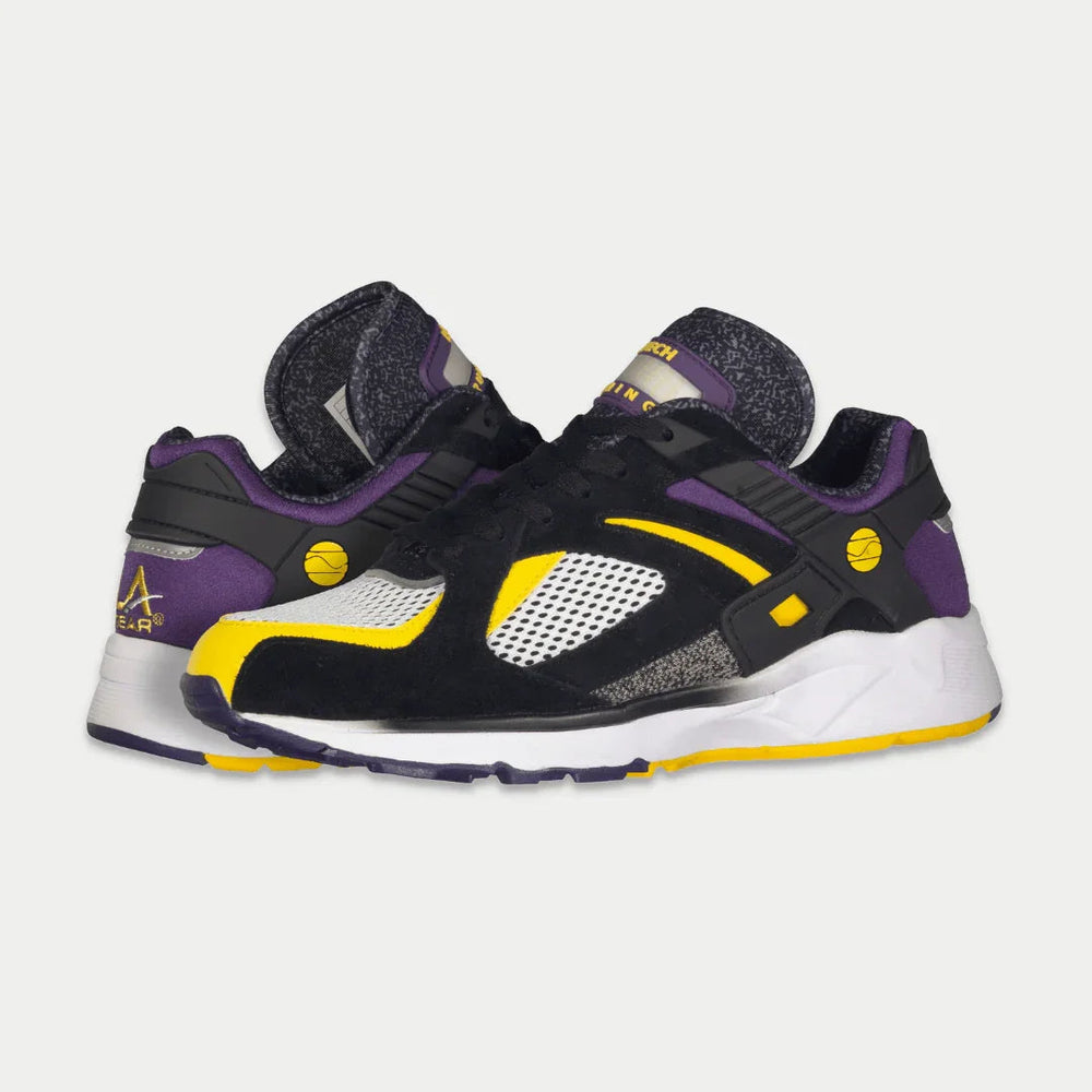 LA Gear Men's Catapult Light-Up Low Top Black x Purple x Yellow