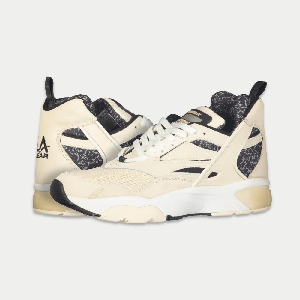 LA Gear Men's Turbo Light-Up Mid Off-White and Black