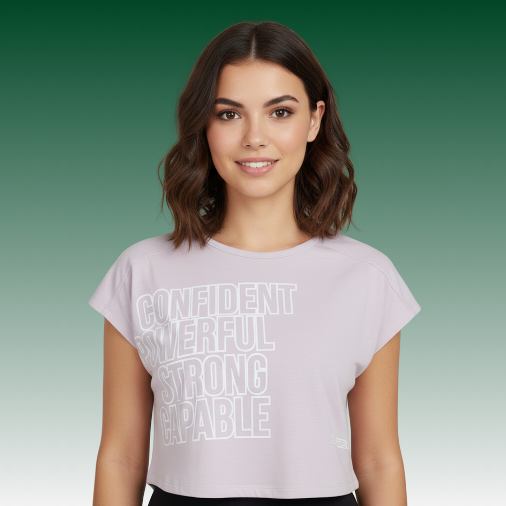 la gear t shirt LA Gear Women’s Cropped Logo Tee