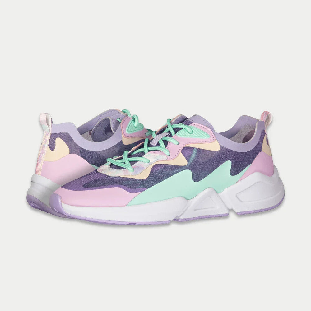 LA Gear Women's Mid-City Low Top Lavender and Pink